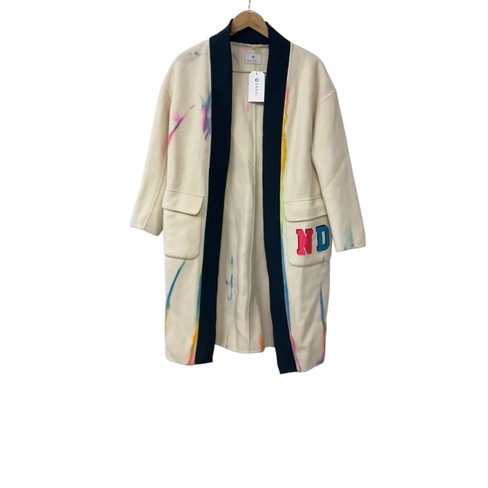 NWT Sabal Wool Cream Rainbow Coat S
